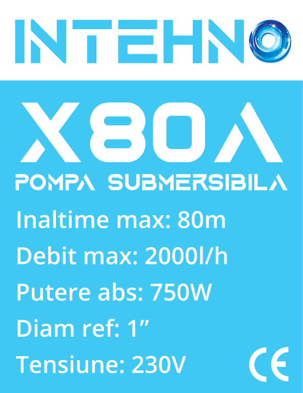 Pompa submersibila de put intehno X80A
